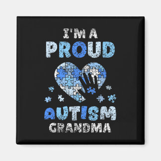 I'm A Proud Autism Grandma Support Autists Autist  マグネット