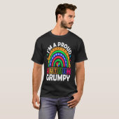 I'm a Proud Autism Grumpy  Rainbow Autism Awarenes Tシャツ (正面フル)