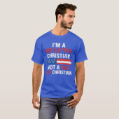I'M A RED LETTER CHRISTIAN NOT A RED HAT CHRISTIAN Tシャツ (正面フル)