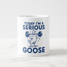 I'm A Serious Goose Fitness ジャンボコーヒーマグカップ