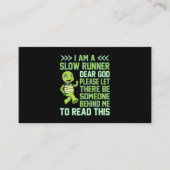 I'm A Slow Runner Turtle Half Marathon Running Lov エンクロージャーカード (正面)