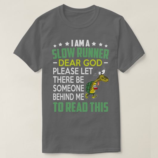 Im a Slow Runner Turtle Tee gift ランニング's Turtle Lo Tシャツ (デザイン正面)