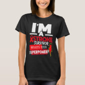 I'm A Stroke Survivor  Stroke Awareness Red Ribbon Tシャツ (正面)