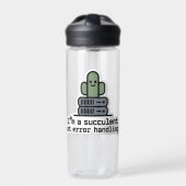 I'm a Succulent at Error Handling Sticker - ウォーターボトル (正面)