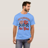 Im A Sucker For You Candy Heart Groovy Retro Valen Tシャツ (正面フル)