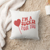 I'm A Sucker For You | Funny Retro Valentine's クッション (ブランケット)