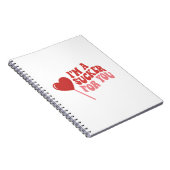 I'm A Sucker For You | Funny Retro Valentine's ノートブック (右側)