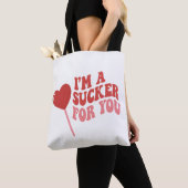 I'm A Sucker For You | Funny Retro valentines day トートバッグ (クローズアップ)