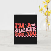 I'm A Sucker For You Happy Valentines Day Couples  カード (黄色い花)