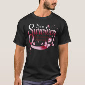 I'm A Survivor Brain Aneurysm Awareness Butterfly  Tシャツ (正面)