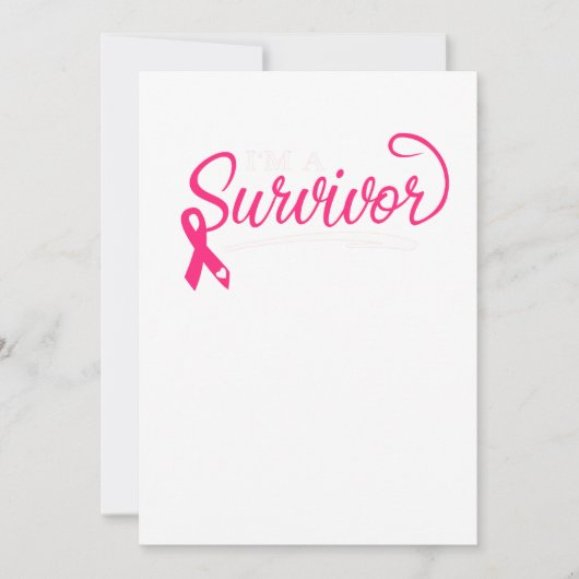 I'm A Survivor Breast Cancer Awareness セーブザデート (正面)