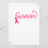 I'm A Survivor Breast Cancer Awareness セーブザデート (正面/裏面)