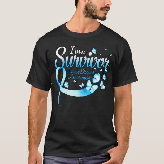 I'm A Survivor Graves Disease Awareness Butterfly Tシャツ (正面)