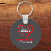 I'm A Survivor Heart Disease Awareness Red Butterf キーホルダー (正面)