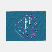 I'm A Survivor Suicide Prevention Awareness Butter フリースブランケット (正面(横))