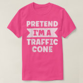 I'm A Traffic Cone Costume Orange Lazy Halloween 5 Tシャツ (デザイン正面)