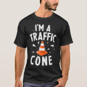 I'm A Traffic Cone Lazy Easy Simple Halloween Cost Tシャツ (正面)