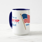I'm A Trump Girl USA  マグカップ (正面左)