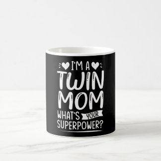 I'm a twin mom what's your superpower コーヒーマグカップ