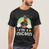 Im A Unicorn  Doberman Dog Tシャツ (正面)