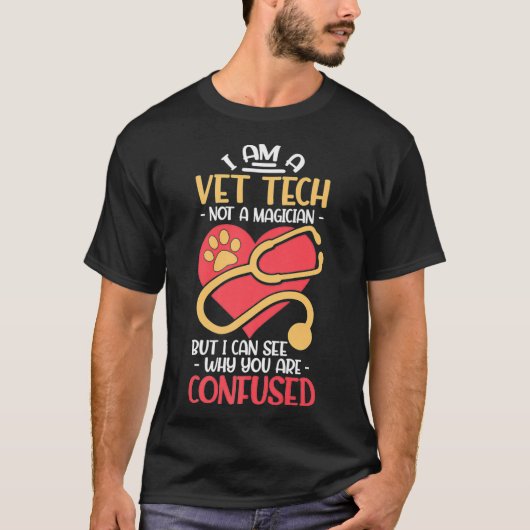 Im A Vet Tech Not A Magician Premium  Tシャツ (正面)