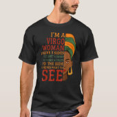 I'm A Virgo Woman I Have 3 Sides Tシャツ (正面)