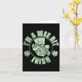 Im A Wee Bit Irish Funny St. Patricks Day Sayings カード (黄色い花)