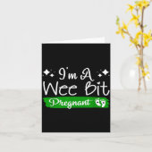 I'm A Wee Bit Pregnant Irish St Patricks Pregnancy カード (黄色い花)