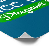 I'm A Wee Bit Pregnant Irish St Patricks Pregnancy ポスター (角)