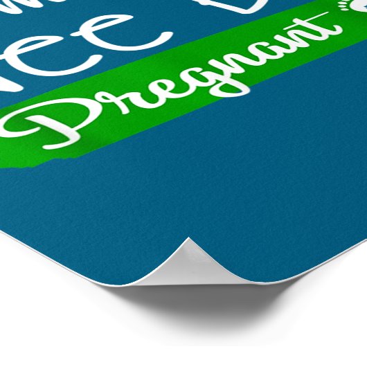 I'm A Wee Bit Pregnant Irish St Patricks Pregnancy ポスター (角)