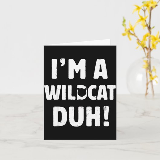 I'm A Wilat Duh Tee Great Halloween And Christmas  カード (黄色い花)