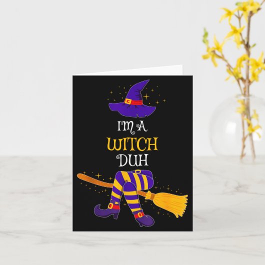 I'm A Witch Duh Family Matching Costume Group Hall カード (黄色い花)