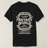 Im A Writer Book作家 Tシャツ (デザイン正面)