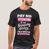 Im A Writer Not A Serial Killer Author Tシャツ (正面)