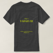 I'm A Yadah-er Tシャツ (デザイン裏面)