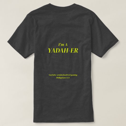 I'm A Yadah-er Tシャツ (デザイン裏面)