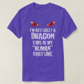 Im Actually A Dragon Funny Halloween Costume T 506 Tシャツ (デザイン正面)