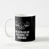 I'm Afraid Of Talking To Women Bodybuilding Workou コーヒーマグカップ (左)