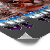 I'm Afraid Of Women Funny Saying Humor Cat Meme ポスター (角)