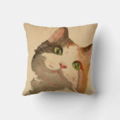 I'm All Ears: Calico Catポートレート クッション (裏面)