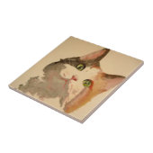 I'm All Ears: Calico Catポートレート タイル (側面)