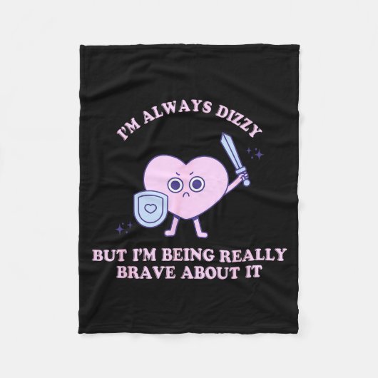 I'm Always Dizzy But I'm Being Really Brave About  フリースブランケット (正面)