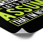 I'm an Agricultural Engineer Funny Farmer Farming ポスター (角)