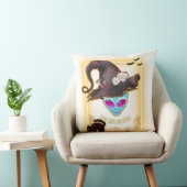 : "I'M AN ALIEN" Halloween Throw Pillow クッション (椅子)