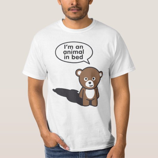 I'm an animal in bed tシャツ (正面)