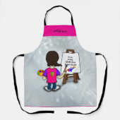I'm an artist, ADD TEXT,  エプロン (正面)