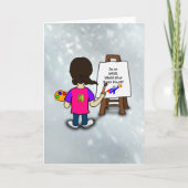 I'm an artist, colorful design, カード (正面)