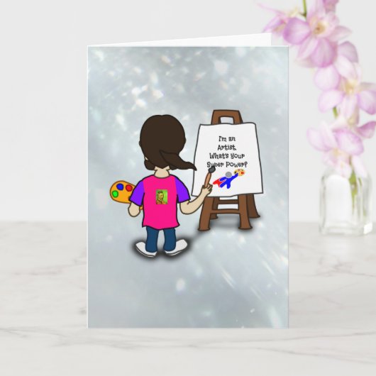 I'm an artist, colorful design, カード (蘭)