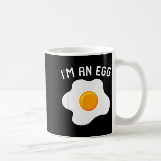 I'm An Egg Costume Funny Halloween Present Fried E コーヒーマグカップ (右)