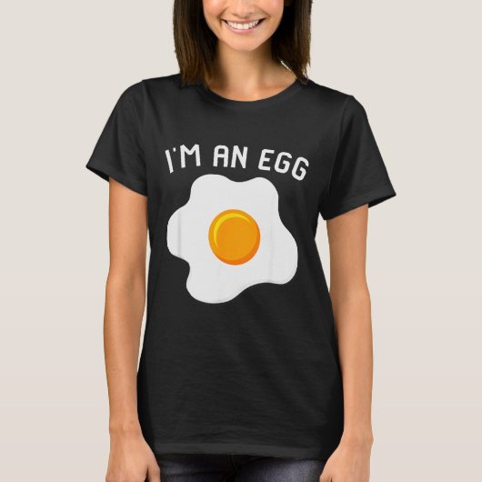 I'm An Egg Costume Funny Halloween Present Fried E Tシャツ (正面)